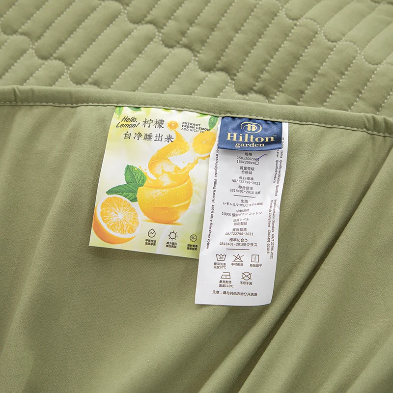 Quilted Thicken Bed Fitted Sheet Lemon Cotton Pad Protector Soft Durable Mattress Cover Bedding Without Pillowcase 140/160x200cm