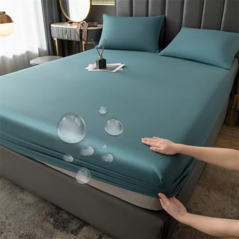 WASART Waterproof mattress protector cover queen king size double bed bedspread elastic fitted sheet bed protection pad 90/180cm