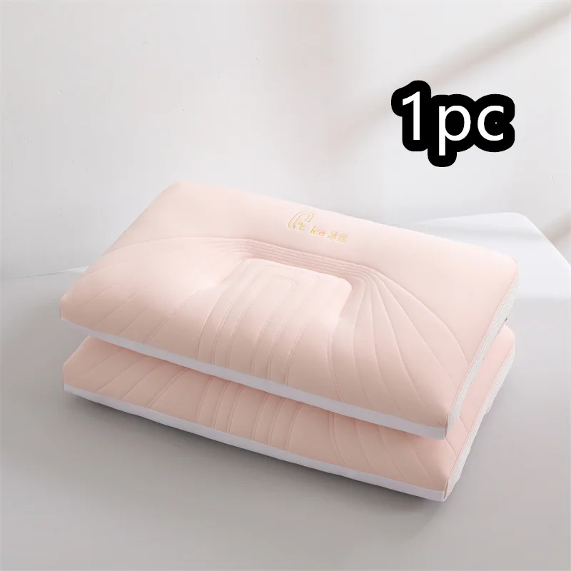 Cooling Pillows Adjustable Orthopedic Pillows Neck Protection Summer Bedding for Side Back Stomach Sleepers Ergonomic Pillow 1PC