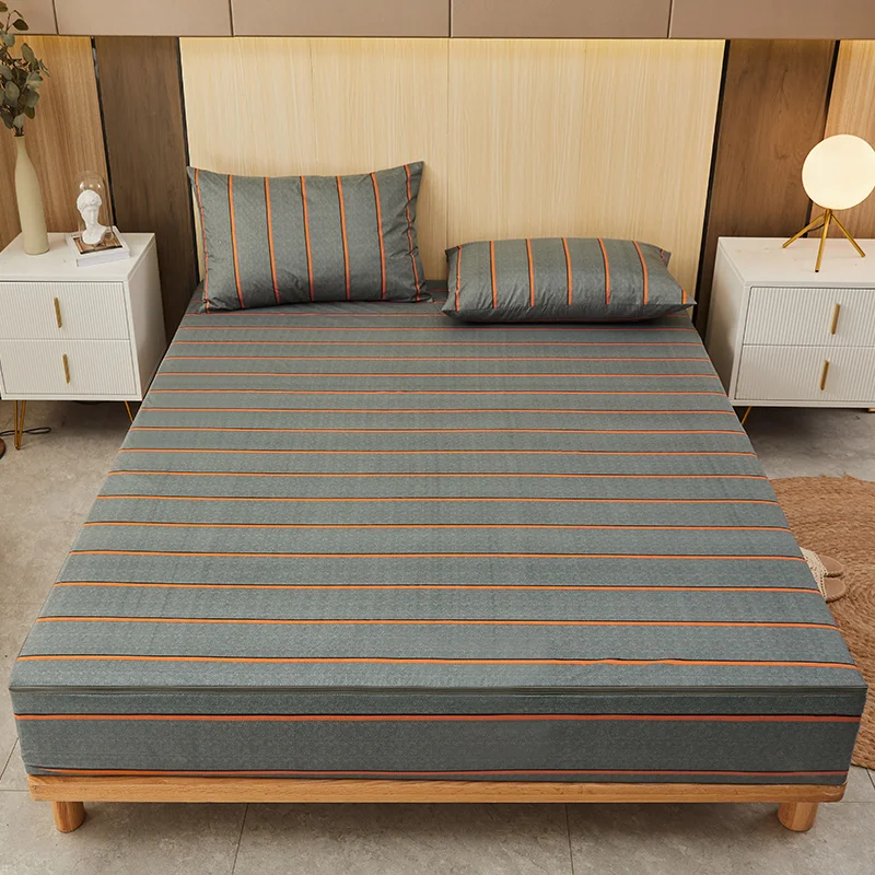 6-Sided Waterproof Mattress Cover with Zipper Customized Size Soft Fitted Sheet Antibacterial Breathable Mattress Pad Protector