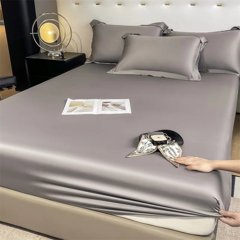 Luxury 100% Bamboo Bedding Set Silky Cooling Bed Sheet Set Twin Queen King Size Fitted Sheet Flat Sheet Pillowcase Hotel Quality